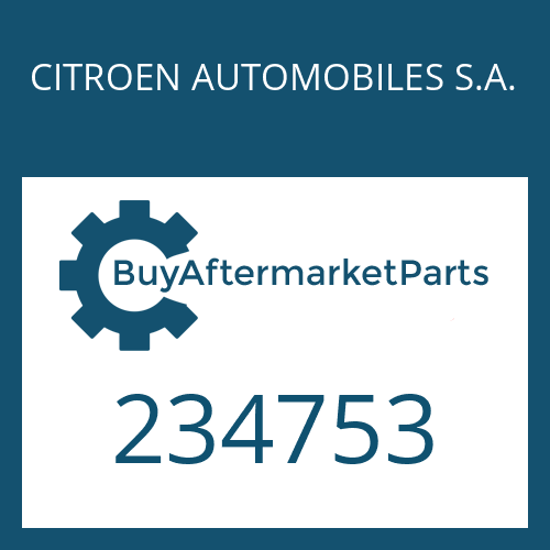 234753 CITROEN AUTOMOBILES S.A. BEARING SET