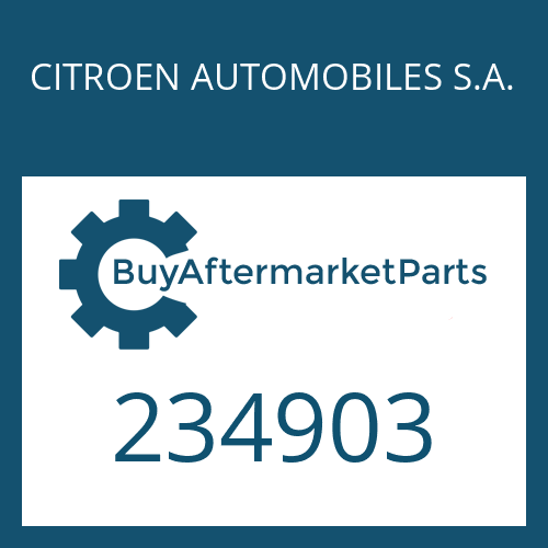 234903 CITROEN AUTOMOBILES S.A. STEGTOPF