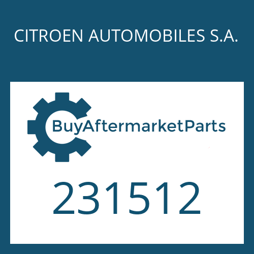 231512 CITROEN AUTOMOBILES S.A. RETAINING RING