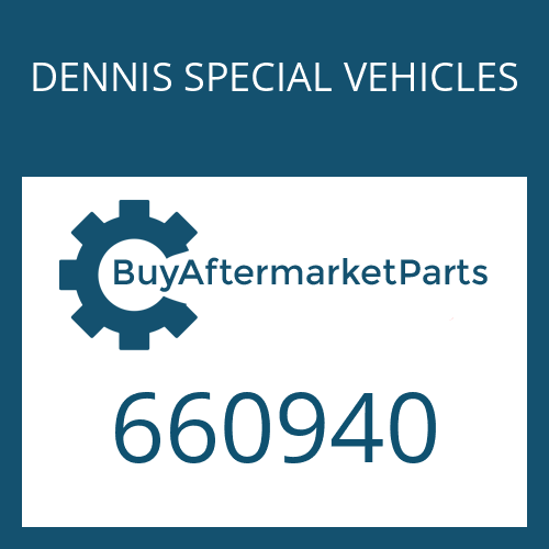 660940 DENNIS SPECIAL VEHICLES EST 146