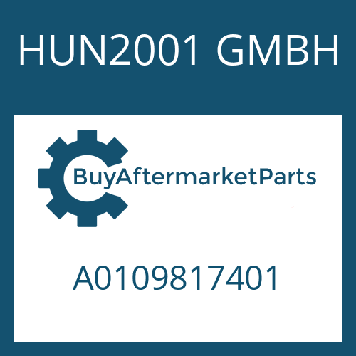 A0109817401 HUN2001 GMBH TAPERED ROLLER BEARING