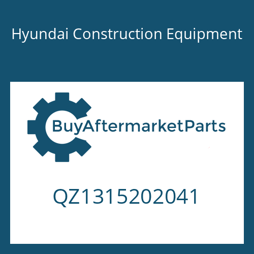 QZ1315202041 Hyundai Construction Equipment INPUT SHAFT