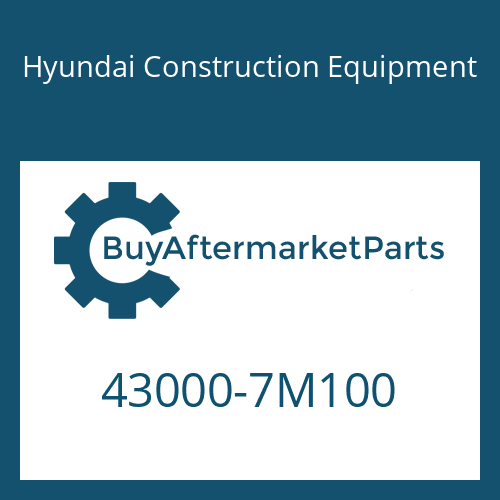 43000-7M100 Hyundai Construction Equipment 16 S 2221 TD