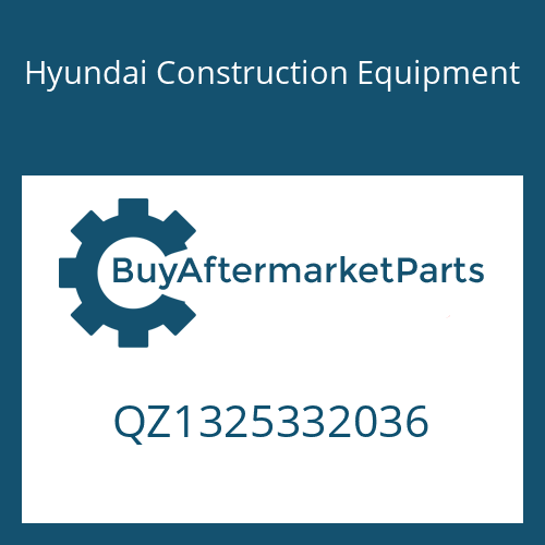 QZ1325332036 Hyundai Construction Equipment OUTPUT FLANGE