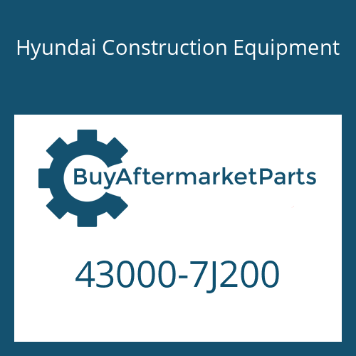 43000-7J200 Hyundai Construction Equipment 16 S 2230 TD