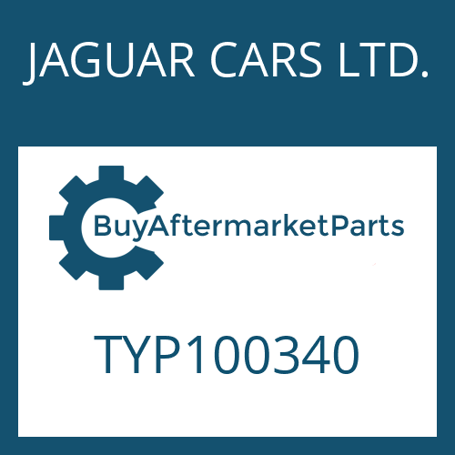 TYP100340 JAGUAR CARS LTD. HEXALOBULAR DRIVING SCREW