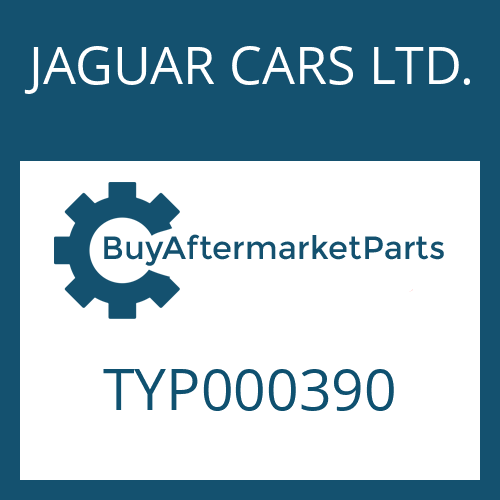 TYP000390 JAGUAR CARS LTD. HEXALOBULAR DRIVING SCREW