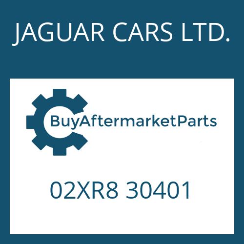 02XR8 30401 JAGUAR CARS LTD. CONVERTER