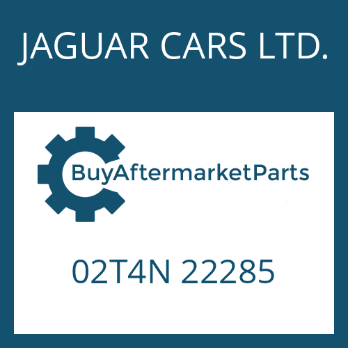 02T4N 22285 JAGUAR CARS LTD. MECHATRONIC