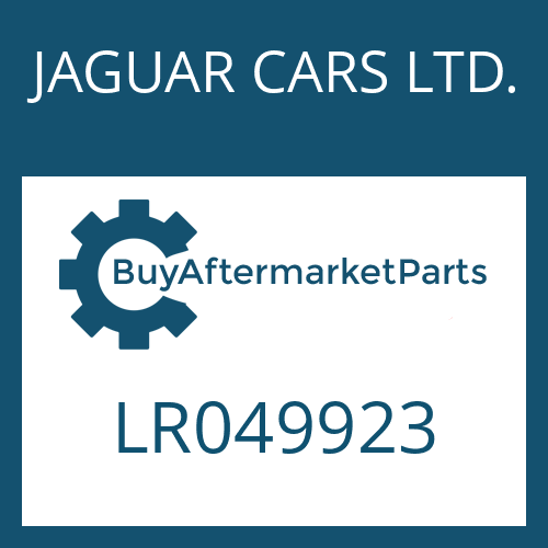 LR049923 JAGUAR CARS LTD. OIL TUBE