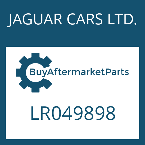 LR049898 JAGUAR CARS LTD. PRESSURE REGULATOR