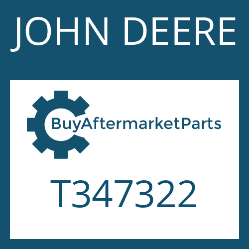 T347322 JOHN DEERE SCREW PLUG