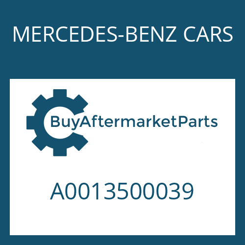 A0013500039 MERCEDES-BENZ CARS BEVEL GEAR SET