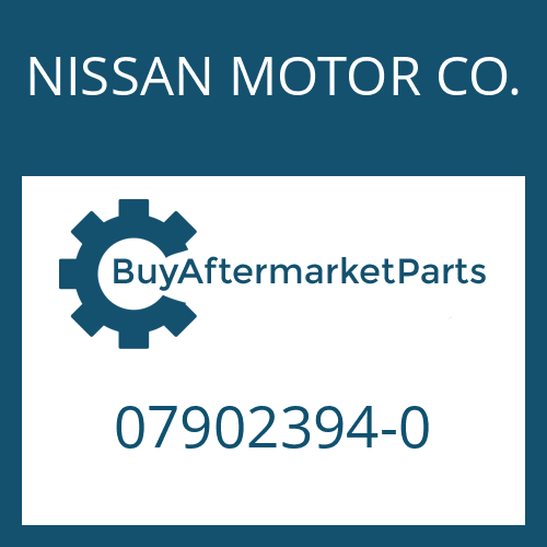 07902394-0 NISSAN MOTOR CO. WASHER