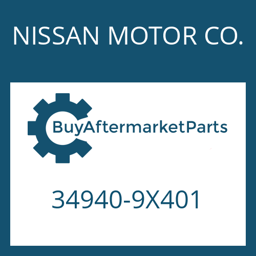 34940-9X401 NISSAN MOTOR CO. CONN.PART