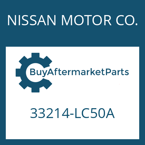 33214-LC50A NISSAN MOTOR CO. PROTECTIVE SHEET