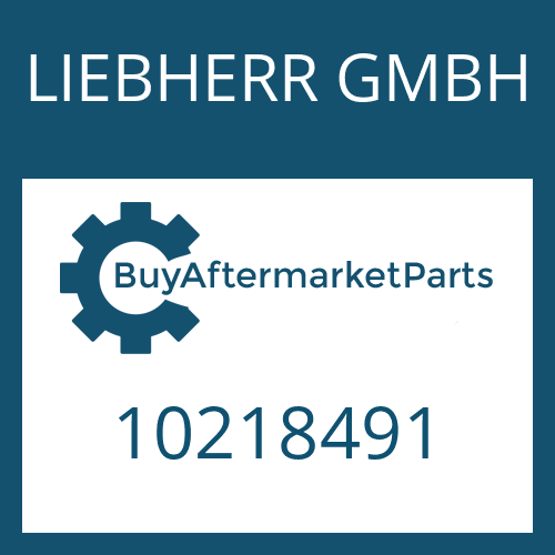 LIEBHERR GMBH 10218491 - Part