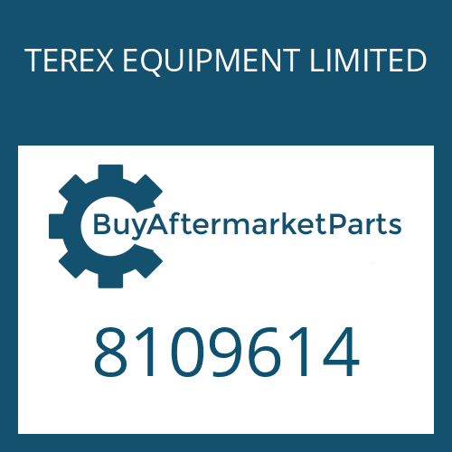 TEREX EQUIPMENT LIMITED 8109614 - Part