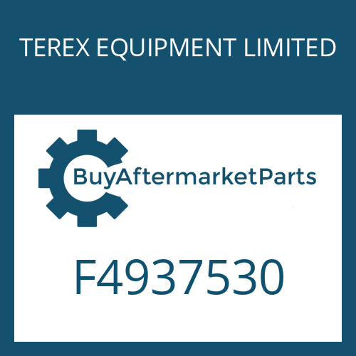 TEREX EQUIPMENT LIMITED F4937530 - Part