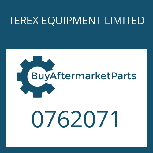 TEREX EQUIPMENT LIMITED 0762071 - KONTAKTHALTER