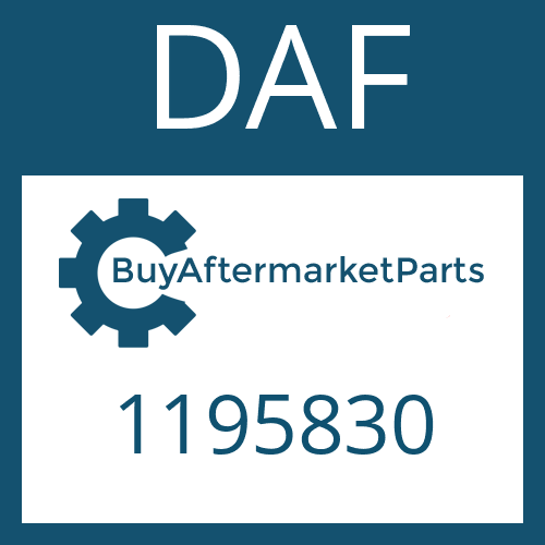 DAF 1195830 - SCREW PLUG