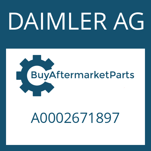 DAIMLER AG A0002671897 - FLANGE PACKING