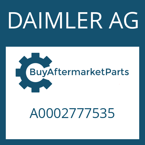 DAIMLER AG A0002777535 - SOLENOID VALVE