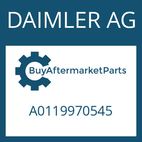 DAIMLER AG A0119970545 - O-RING