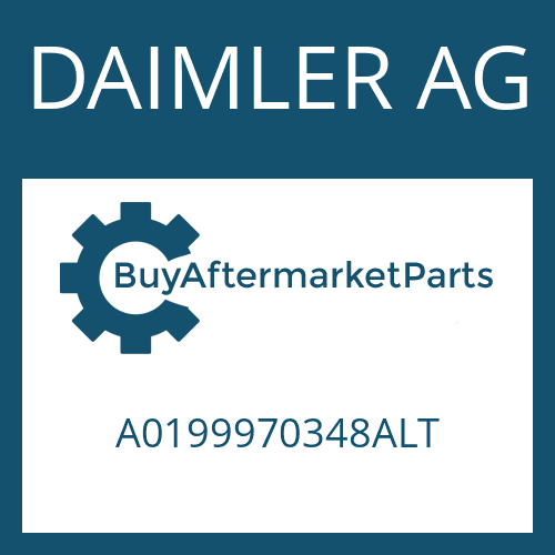 DAIMLER AG A0199970348ALT - LIPPED SEAL RING