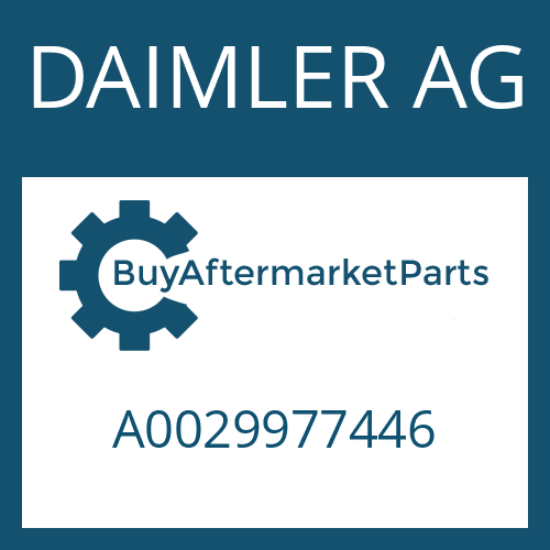 DAIMLER AG A0029977446 - SHAFT SEAL