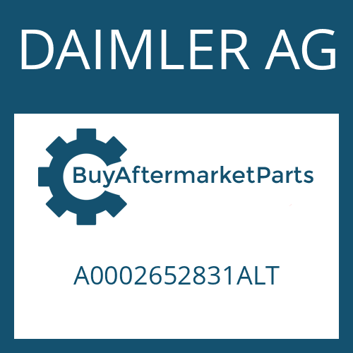 DAIMLER AG A0002652831ALT - Part