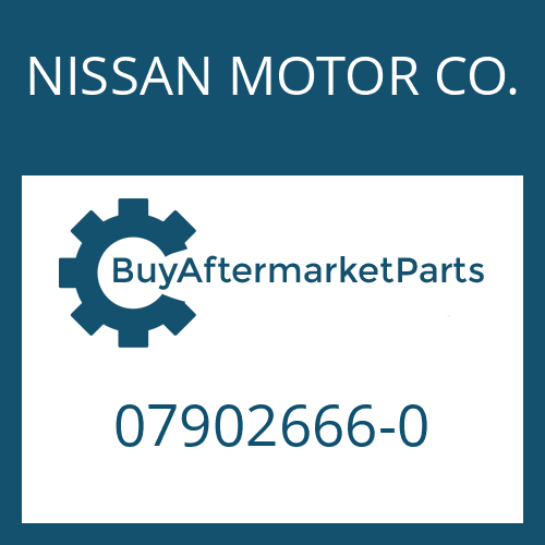 NISSAN MOTOR CO. 07902666-0 - Part