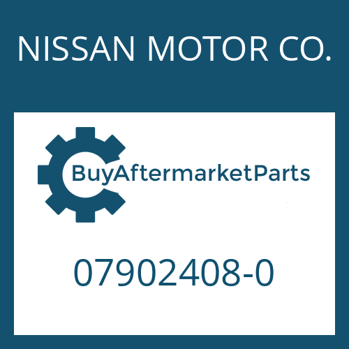 NISSAN MOTOR CO. 07902408-0 - HEXAGON SCREW