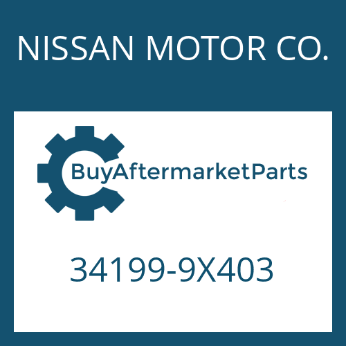 NISSAN MOTOR CO. 34199-9X403 - HEXAGON NUT