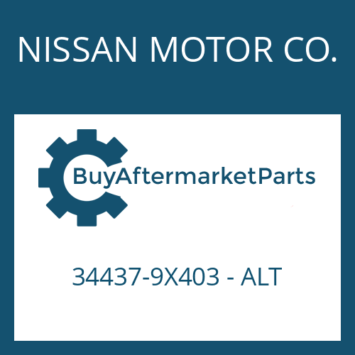 NISSAN MOTOR CO. 34437-9X403 - ALT - BALL JOINT