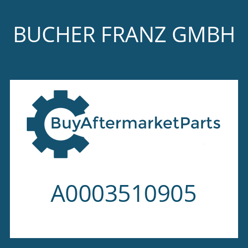 BUCHER FRANZ GMBH A0003510905 - GANTRY HOUSING