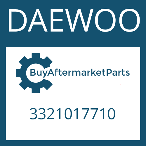 DAEWOO 3321017710 - 16 S 151