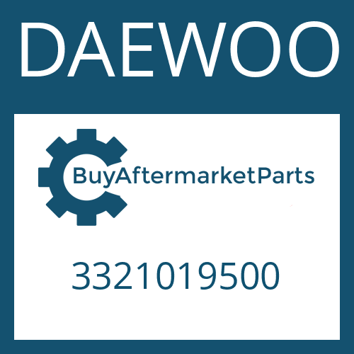 DAEWOO 3321019500 - 12 AS 2331 TO