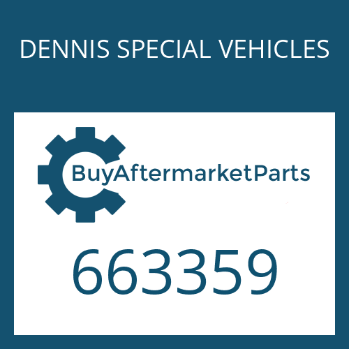 DENNIS SPECIAL VEHICLES 663359 - 6 AP 1203 B