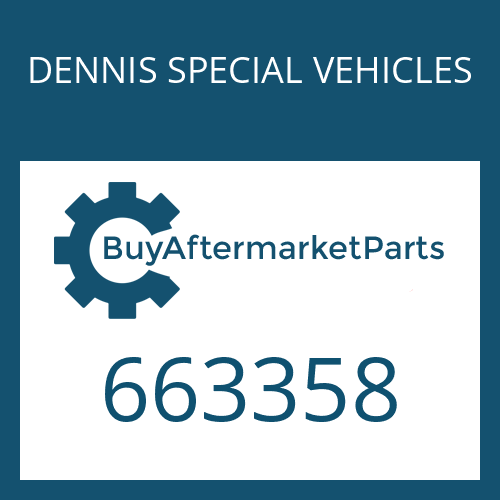 DENNIS SPECIAL VEHICLES 663358 - 6 AP 1203 B