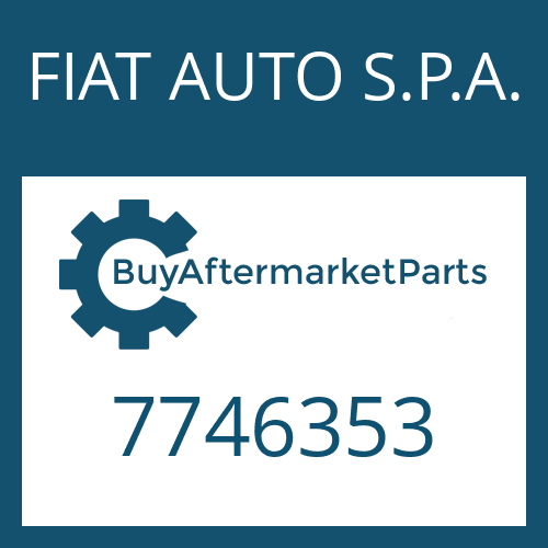 FIAT AUTO S.P.A. 7746353 - 4 HP 18