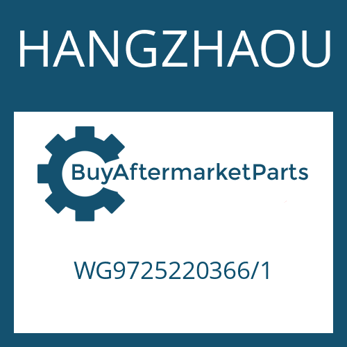 HANGZHAOU WG9725220366/1 - 9 S 1315 TO