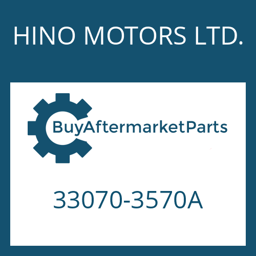HINO MOTORS LTD. 33070-3570A - 16 S 151
