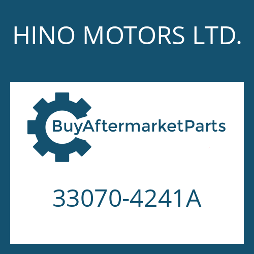 HINO MOTORS LTD. 33070-4241A - 16 S 221