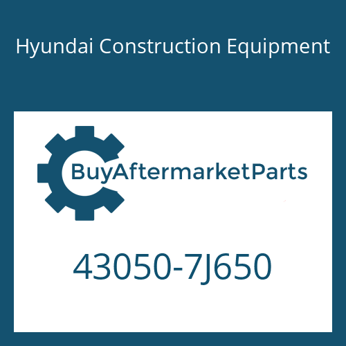 Hyundai Construction Equipment 43050-7J650 - 12 AS 2541 TD