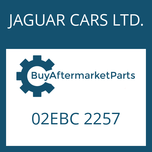 JAGUAR CARS LTD. 02EBC 2257 - CONVERTER