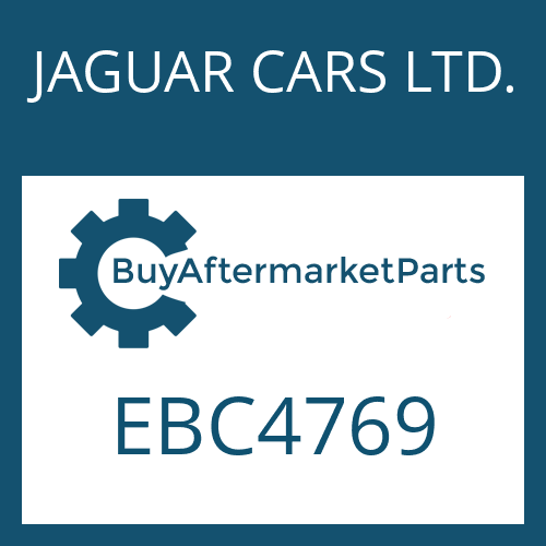 JAGUAR CARS LTD. EBC4769 - 4 HP 22