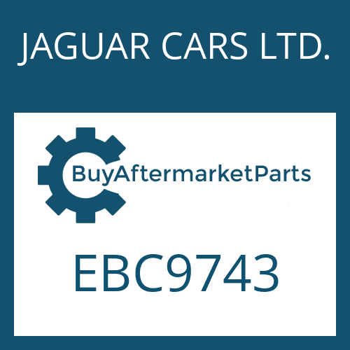 JAGUAR CARS LTD. EBC9743 - 4 HP 24