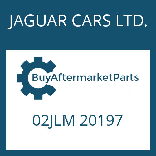 JAGUAR CARS LTD. 02JLM 20197 - PUMPE for Heavy Equipment