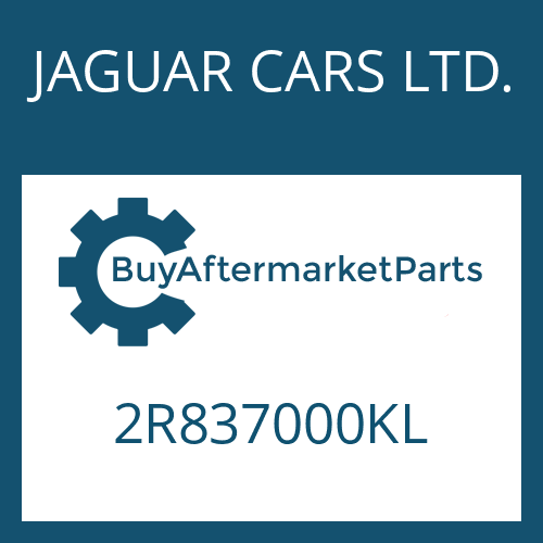 JAGUAR CARS LTD. 2R837000KL - 6 HP 26 SW